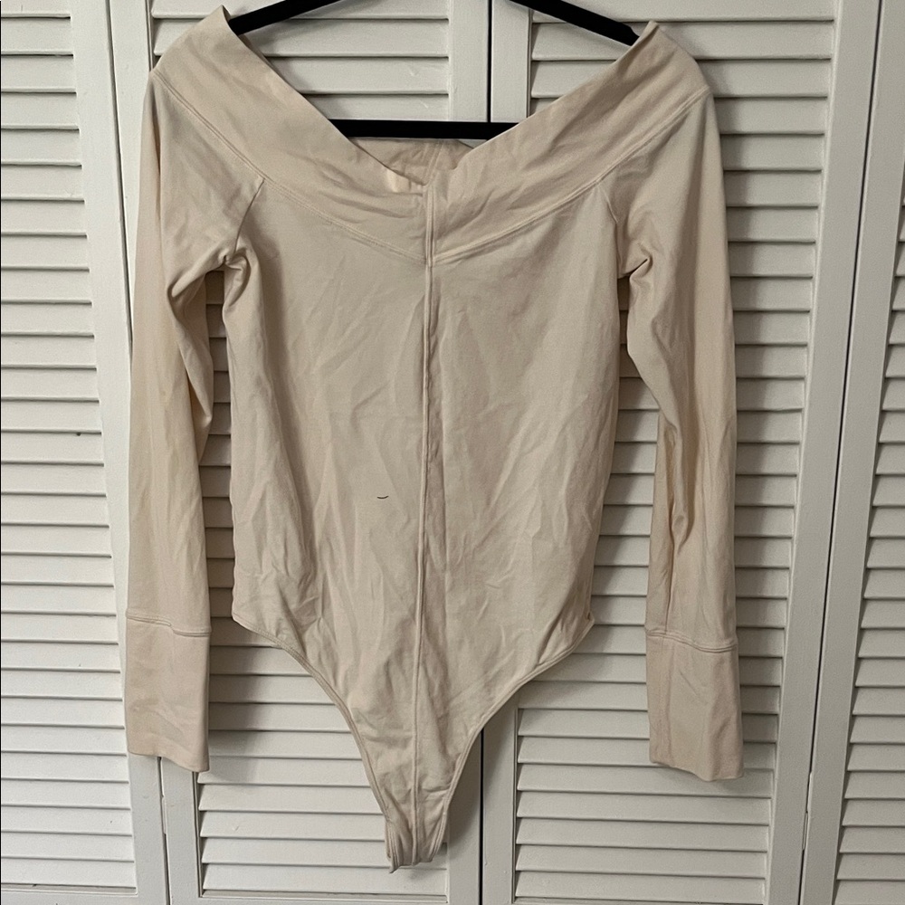Free people Cream Off-Shoulder Women's Bodysuit